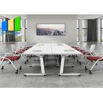 1600mm Mobile Foldable Office Desk School Training Room Table With Storage Layer for sale