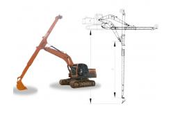 China Excavator Telescopic Arm Telescopic Boom With Standard Bucket For Digging supplier