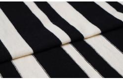 China Easy To Care Healthy And Smooth Striped Material Fabric For T-Shirt supplier