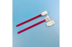 China Customize Accept Foam Cleaning Swab Red Handle Electronics Cleaning Stick supplier