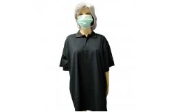 China Breathable Short Sleeve Anti Static Polo Shirts For Semiconductor Industry supplier