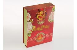 China Customized Red Recycled Paper Gift Boxes , Eco - Friendly Tea Packaging Box supplier