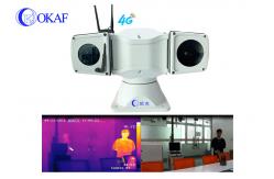 China Dual Spectrum 4G Thermal PTZ Camera Long Range Day / Night Camera supplier