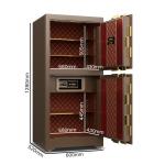 Solid Steel Fingerprint Commercial Safe Box Bank Grade Biometric H1280mm