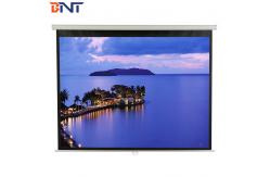 China 100 Inch Electric Motorized Projector Screen With Double Control Ways supplier
