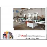 Energy Saving Aerosol Filling Line With Liquid Filling Machine And Aerosol Crimping Machine 