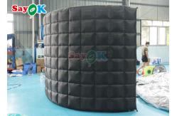China Portable Curved Inflatable Photo Booth Backdrop Wall For Exhibition supplier