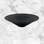 Restaurant Melamine Ramen Bowls Black Matte Round Jar Shape 10'' for sale