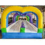 Commercial Inflatable Water Slide With Pool Single Lane Inflatable Water Slip Bouncy