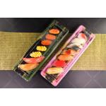 Packaging hot sale custom disposable plastic PP/PET/OPS popular design super large size takeaway sushi tray party。 for sale