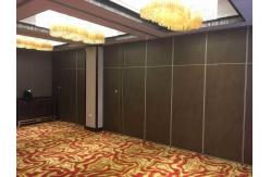 China Acoustic Operable Sliding Foldable Partition Wall Panels MDF Laminate Finish supplier