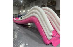 China Custom Floating Boat Yacht Water Lake Inflatable Yacht Slide For Rental supplier