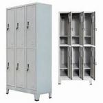 Heavy Duty 9 Doors Muchn Metal Clothes Cabinet Wardrobe Freestanding Closet for sale