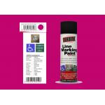 AEROPAK peach red color 500ml Line Marking Spray Paint with MSDS for street for sale