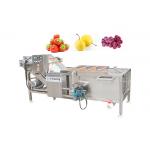 SUS304 Bubble Washing Machine Vegetable And Fruit 500kg/H Food Cleaning Machine for sale