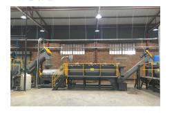 China 14mm Flakes Plastic Recycling Line 150ppm HT-2000 Drinking Water supplier