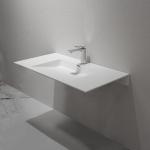 Indoor Wall Hung Wash Basin Corner Wall Mount Sink Home Hotel  Use for sale
