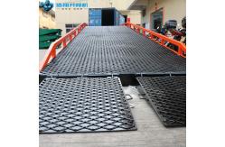 China 10 Tons Hydraulic Dock Ramp Car Steel Cargo Portable Yard Ramp supplier