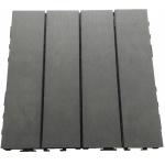 ISO9001 Interlock WPC Deck Tile Click Flooring Garden Balcony 8mm for sale