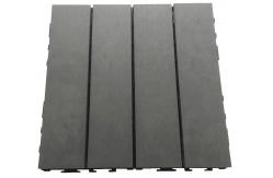China ISO9001 Interlock WPC Deck Tile Click Flooring Garden Balcony 8mm supplier