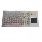 IP68 USB RS232 PS2 Metal industrial Keyboard With Touchpad for sale