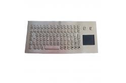 China IP68 USB RS232 PS2 Metal industrial Keyboard With Touchpad supplier