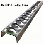 Galvanized 2.5mm Thickness Metal Ladder Rungs Heavy Duty Lightweight for sale