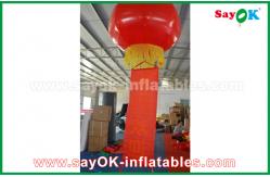 China Nylon Cloth Inflatable Lighting Decoration Red Inflatable Lantern Glim Scaldfish supplier