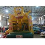 Cute spongebob inflatable combo /  inflatable bouncer house /  2 in 1 inflatable combo for sale