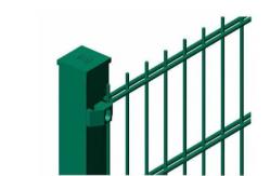 China Security 868 656 Double Welded Wire Mesh Fence 50*200mm Hole Powder Coating supplier