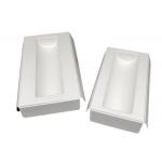 China White Color Sustainable Sugarcane fibre Tray EcoPack Accessories Biodegradable And Can Be Composted After With Custom Branding manufacturer