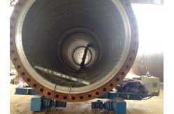China Inverter Control Welding Rotators With Motorized Bogie For Tower Fabrication supplier