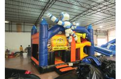 China Inflatable Robot Kids Jump House , Amusement Park Games Blow Up Jumping Castle supplier