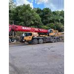SA NY Hot Selling Model Mobile Crane 75 Tons 4 Shafts Included Red and Yellow Design for sale