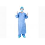 Non Woven Disposable Surgical Gown Reinforced 18 - 65gsm for sale