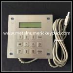 12 Key Stainless steel 304 Metal Numeric Keypad With LED Display for sale