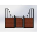 Free Standing European Horse Stalls Sliding Door 2 Horses Small Size for sale