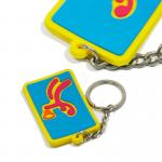 Eco - Friendly Personalized Promotional Gifts 3d Pvc Key Chain Any Color for sale