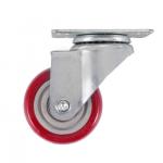 3 Inch Medium Flat Casters Universal Wheel Swivel Plate Caster Flatbed Car Lean Tube for sale