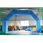 Inflatable Rainbow Arch Customized Blue Inflatable Arch Velcro Print Event Inflatable Finish Line for sale