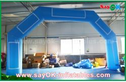 China Inflatable Rainbow Arch Customized Blue Inflatable Arch Velcro Print Event Inflatable Finish Line supplier