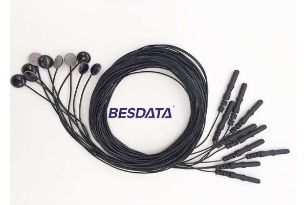 Sintered Silver Silver Chloride EEG Wired Electrode Biopotential EEG Skin Electrodes