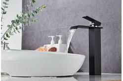 China Black SUS Spray Paint Basin Above Counter Wash Basin Faucet supplier