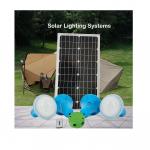 Portable Solar Home Lighting System 25W Battery 6V MultiFunction Power Station