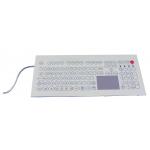 108 key IP65 top panel mounting industrial membrane waterproof keyboard with touchpad