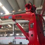 Electric 1.5T Loading 6M Offshore Pedestal Crane