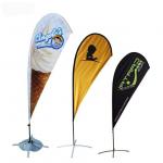 Polyester Flying Teardrop Beach Flag , Swil Promotional Teardrop Banners for sale