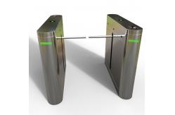 China SS304 Drop Arm Turnstile Infrared Sensor Public Door Access Control System supplier