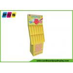 12 Cells Retail Corrugated Floor Displays Yellow Printing For Air Freshener POC008 for sale