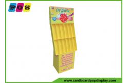 China 12 Cells Retail Corrugated Floor Displays Yellow Printing For Air Freshener POC008 supplier